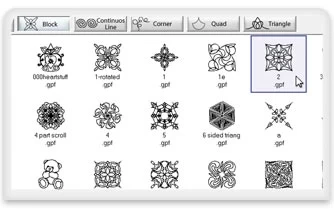 Choose From A Library Of Over 200 Patterns