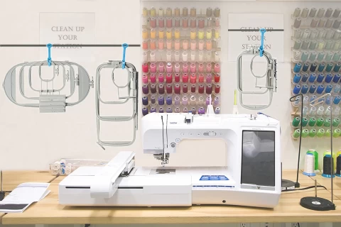 Step-by-Step Guide to Setting Up the Brother SA432-4x4 Medium Embroidery Hoop