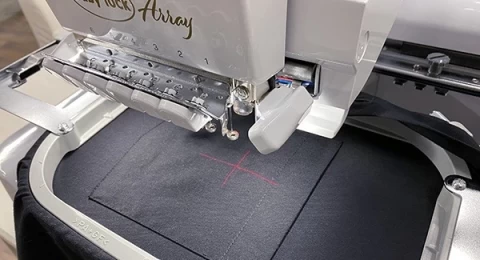 Embroidery Crosshair Positioning Laser