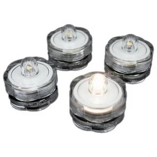 Pack of 4 LED cool white tealights Photo