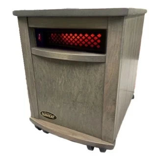 Original SUNHEAT Amish Hand Crafted Infrared Heater - Driftwood Maple Photo