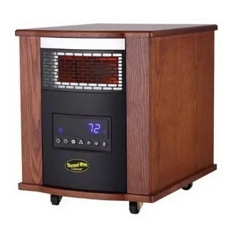 Thermal Wave by SUNHEAT TW1500-UV Air Purifying Infrared Heater with Remote Control - Modern Oak Photo