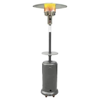 Original SUNHEAT Round Patio Heater - Silver Hammered Photo