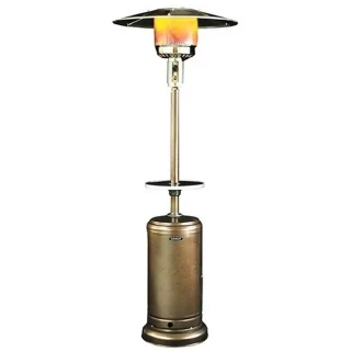 Sunheat Umbrella Patio Heater with Golden Hammered Finish Photo