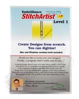 Embrilliance StitchArtist Level 1 Embroidery Design Software for Mac and PC (SA11) Photo