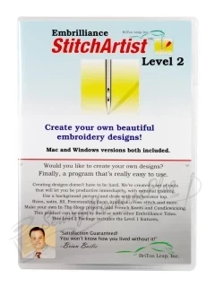 Embrilliance StitchArtist Level 2 Embroidery Design Software for Mac and PC  (SA210) Photo