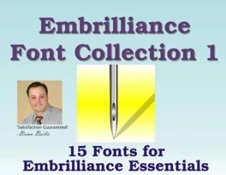 Embrilliance Font Collection 1 Embroidery Software (BB-FNT01) Photo