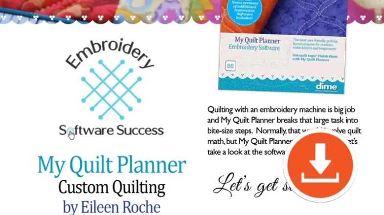 Custom Quilting in My Quilt Planner Banner Photo