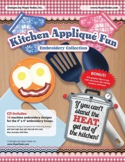 Kitchen Appliqué Fun Embroidery CD w/ SVG - Designs by Hope Yoder Photo