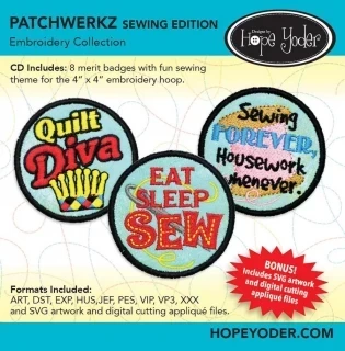 Patchwerkz Sewing Edition Embroidery Collection - Designs by Hope Yoder Photo