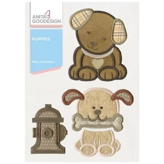 Anita Goodesign Baby Puppies (32 Designs) Photo