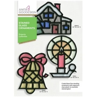 Anita Goodesign Stained Glass Ornaments (15 Designs) Photo