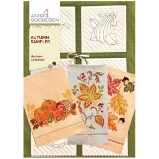 Anita Goodesign Vintage Autumn Sampler Collection - 128AGHD Photo
