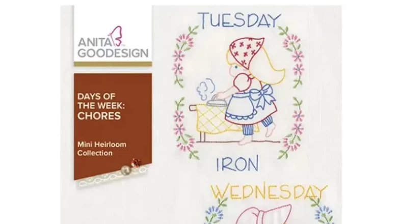 Anita Goodesign Days of the Week Chores Mini Collection (35 Designs) Banner Photo