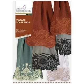 Anita Goodesign Vintage Scarf Ends 102MAGHD Photo