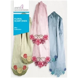 Anita Goodesign Mini Floral Scarfs Design Pack (108maghd Photo