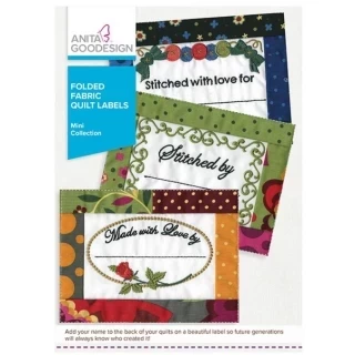Anita Goodesign Folded Fabric Quilt Labels 123MAGHD Photo