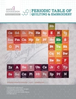 Anita Goodesign PRE07 Premium Collection Periodic Table of Quilting & Embroidery Photo