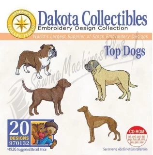 Dakota Collectibles  Top Dogs Embroidery Designs - 970132 Photo