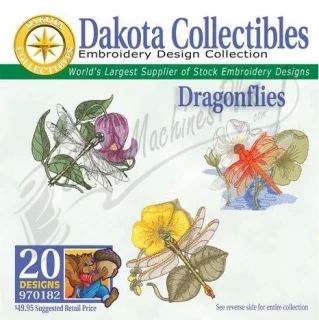 Dakota Collectibles Dragonflies Embroidery Designs - 970182 Photo