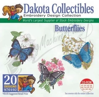 Dakota Collectibles Butterflies Embroidery Designs - 970192 Photo