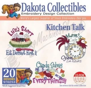 Dakota Collectibles Kitchen Talk Embroidery Designs - 970253 Photo
