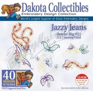 Dakota Collectibles Jazzy Jeans Embroidery Designs - 970304 Photo