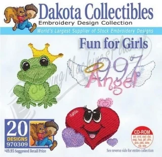 Dakota Collectibles Fun For Girls Embroidery Designs - 970309 Photo