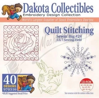 Dakota Collectibles Quilt Stitching #24 Embroidery Designs 970316 Photo