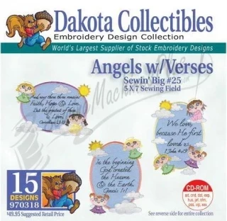 Dakota Collectibles Angels With Verses Embroidery Designs - 970318 Photo