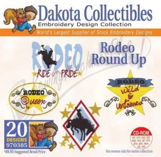 Dakota Collectibles Rodeo Round Up Embroidery Designs - 970385 Photo