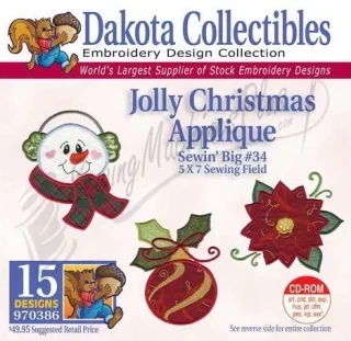 Dakota Collectibles Jolly Christmas Applique Embroidery Designs - 970386 Photo