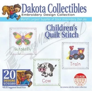 Dakota Collectibles Childrens Quilt Stitch Embroidery Designs - 970389 Photo