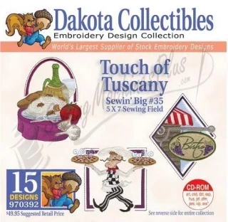 Dakota Collectibles Touch of Tuscany Embroidery Designs - 970392 Photo