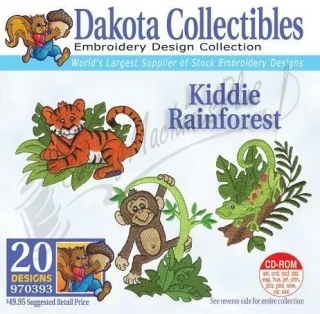 Dakota Collectibles Kiddie Rainforest Embroidery Designs - 970393 Photo