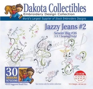 Dakota Collectibles Jazzy Jeans #2 Embroidery Designs - 970396 Photo