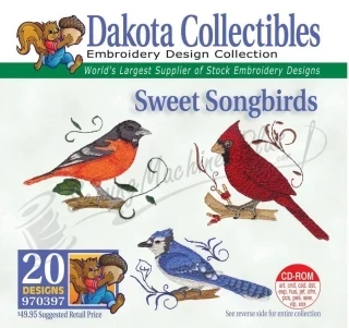 Dakota Collectibles Sweet Songbirds Embroidery Designs - 970397 Photo