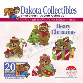 Dakota Collectibles Beary Christmas Embroidery Designs - 970409 Photo