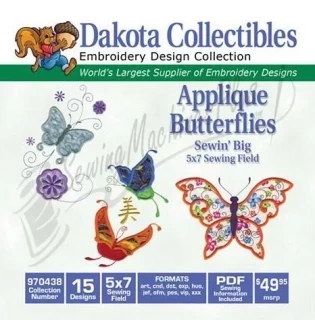 Dakota Collectibles Applique Butterflies 970438 Photo