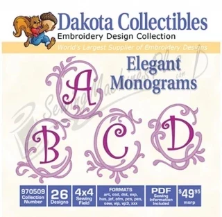 Dakota Collectibles Elegant Monograms 15 5x7 (970509) Photo