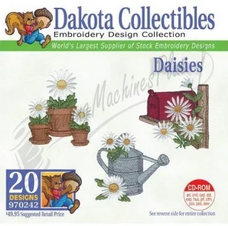 Dakota Collectibles Daisies Embroidery Designs - 970242 Photo