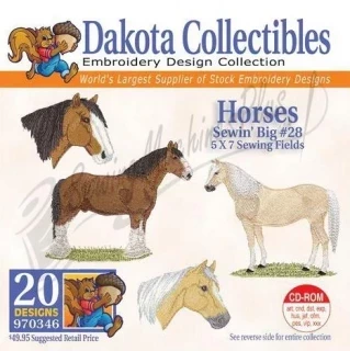 Dakota Collectibles Horses  Embroidery Designs - 970346 Photo