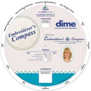 Dime Embroiderers Compass Tool from Deborah Jones Photo