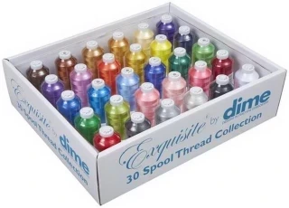 DIME Exquisite Thread Assortment - 30 Pack 5000 Meter Spools Photo