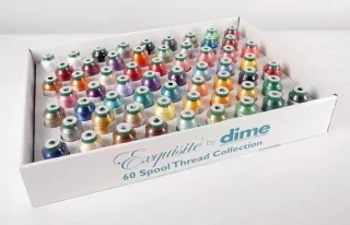 DIME Exquisite Thread Assortment - 60 Pack 1000 Meter Spools Photo