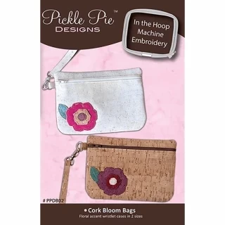 Pickle Pie Designs Cork Bloom Bag In the Hoop Embroidery Design (PPDB02) Photo