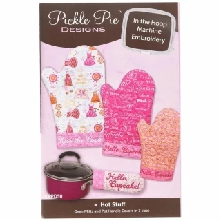 Pickle Pie Designs Hot Stuff Oven Mitts (PPD50) Photo