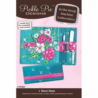 Pickle Pie Designs Mani Mats ITH Machine Embroidery  CD (PPD87) Photo