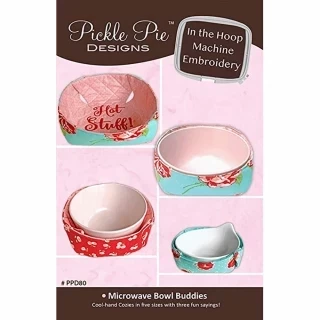 Pickle Pie Designs Microwave Bowl Buddies ITH Machine Emb CD (PPD80) Photo