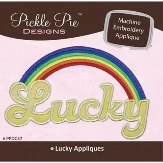 Lucky Applique Machine Embroidery Design CD Photo